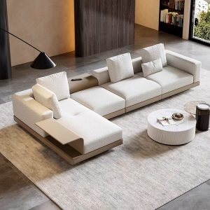 SOFA PHÒNG KHÁCH GD613 - SOFA GÓC TUFTY