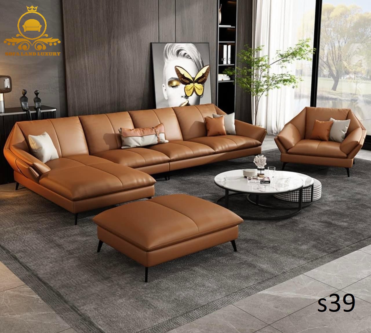 SOFA DA SANG TRỌNG S39